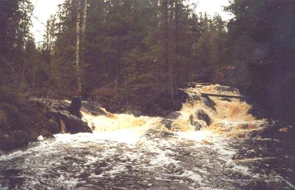 первый водопад на Савайнйоки