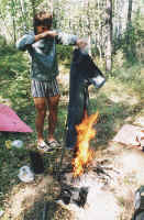 Ритуальное сожжение джинсов :)
