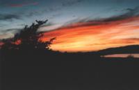 Закат над Иссык-Кулем