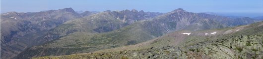 панорама на запад